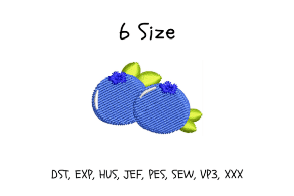 Blueberries Embroidery Design: A Seasonal Staple for Holiday and Gift-Makers