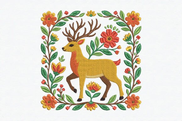 Boho Floral Deer Embroidery Design: A Seasonal Embroidery Designer’s Review