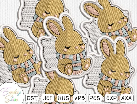 Bunny with Scarf Embroidery Patch Review