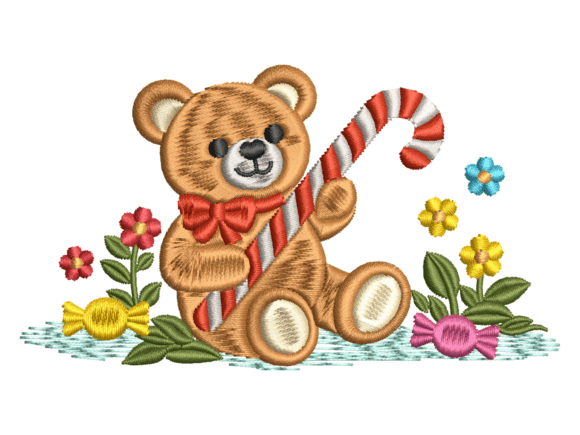 Christmas Bear Embroidery: A Seasonal Staple for Holiday Crafts and Gifts