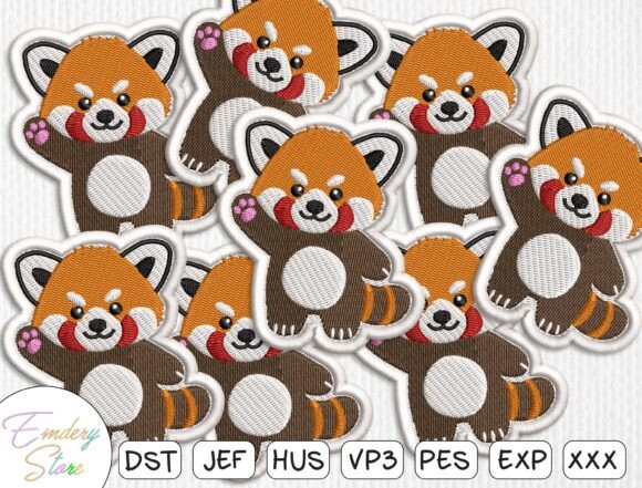 Cute Red Panda Embroidery Design Review for Personalized Gifts
