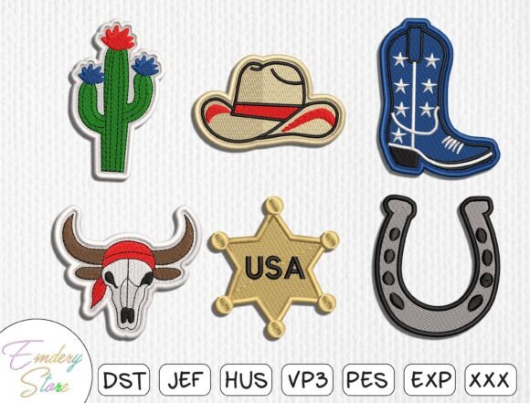 h1USA Rodeo Patch Set Embroidery Design Review/h1