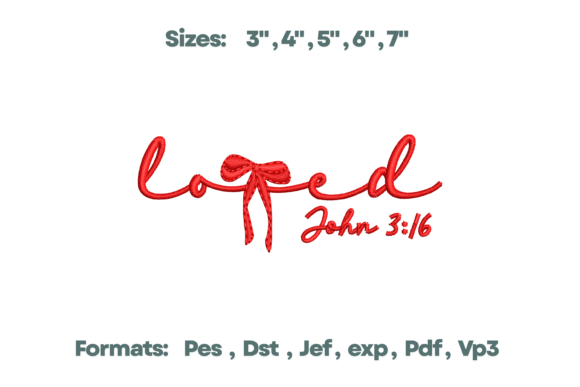 Loved John 3:16 Scripture Art Embroidery Review