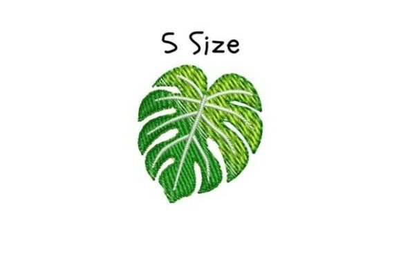 Monstera Embroidery Design for Holiday Collections