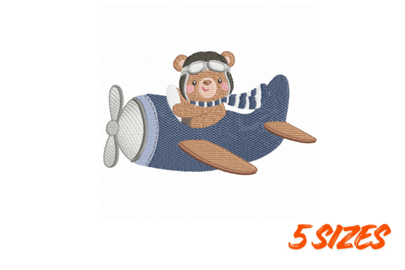 Pilot Teddy Bear Embroidery Design: A Charming Touch for Personalized Gifts